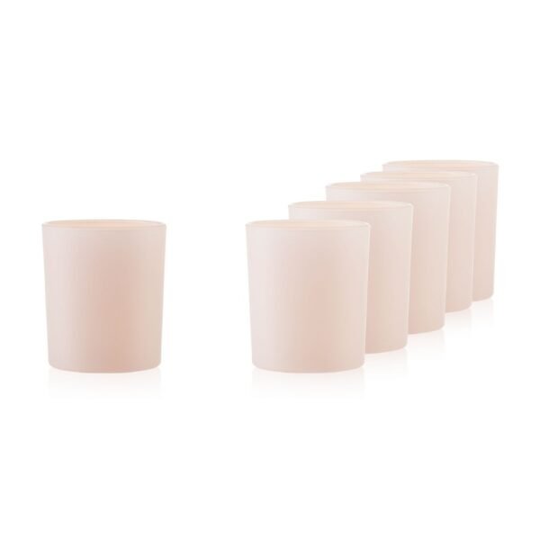 Lašišų spalvos matinis indelis 230ml