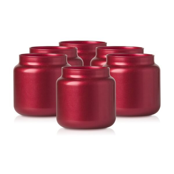 Raudonas metalizuotas indelis 600ml