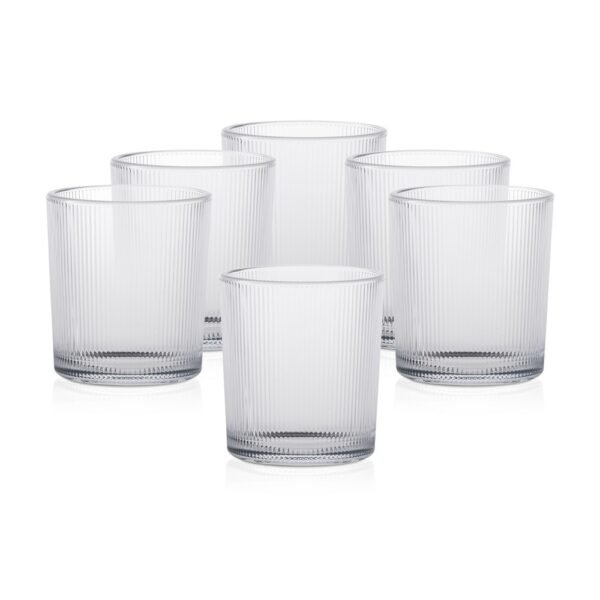 Skaidrus briaunuotas indelis 253ml