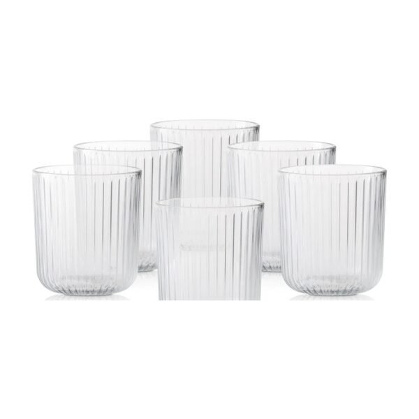 Skaidrus briaunuotas indelis 285ml